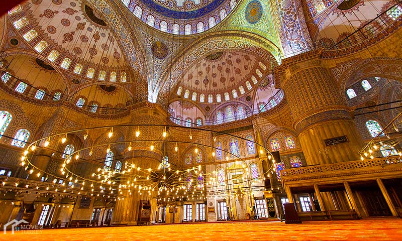 Sultan Ahmed Mosque | the blue Mosque inside