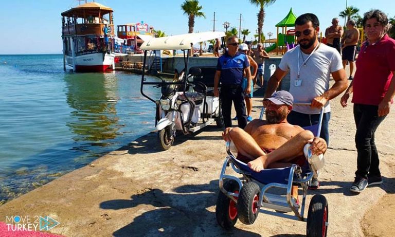 Barrier-free Didim Beach welcomes guests from all over the world