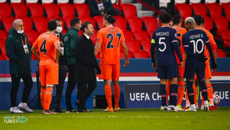 Racist insult by the referee in the match between Paris Saint-Germain and Basaksehir