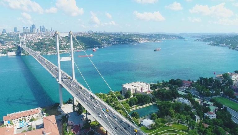 The most famous bridges of Istanbul in Turkey