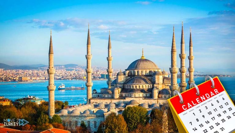 Times in Turkish language and official holidays in Turkey 2021