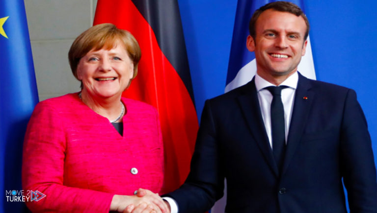 Positive comments between Chancellor Merkel and President Macron about China