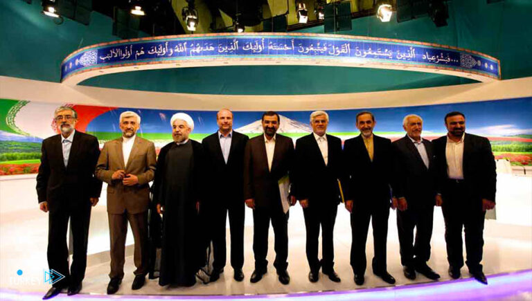 Conducting a debate on presidential candidates in Iran