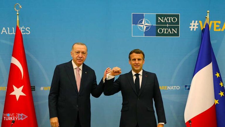 Macron describes his meeting with Erdogan as ‘peaceful’