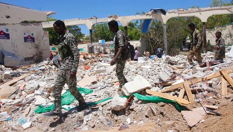 Mogadishu…Human losses in a suicide bombing at a military center