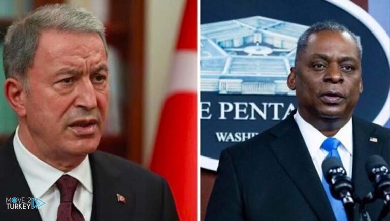 Phone conversation between the defense ministers of Turkey and the United States