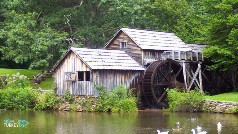 A watermill that has been running for 66 years in central Turkey