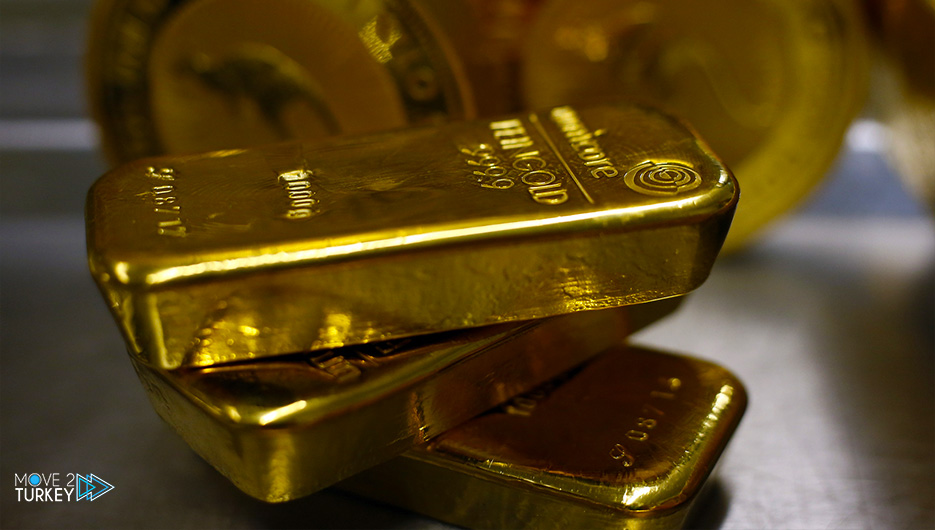 Gold prices fell due to the pressure of the rise in the dollar index