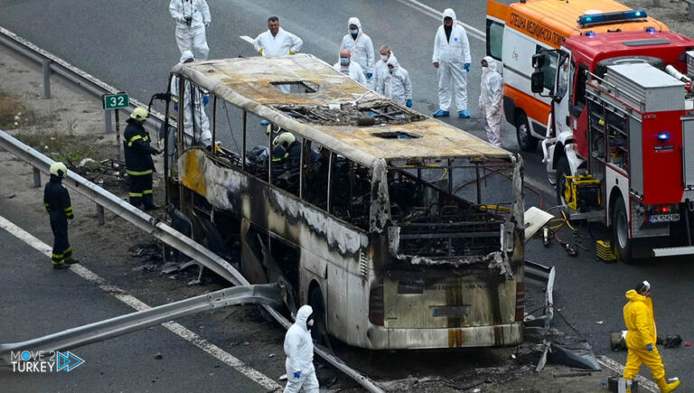 أردوغان يعزي شمال مقدونيا في ضحايا حادث حافلة