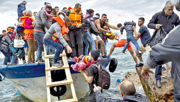 Turkey.. 181 migrants were arrested and rescued in separate operations