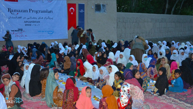 Turkish “Tika” holds Ramadan Iftar tables for thousands of Afghans