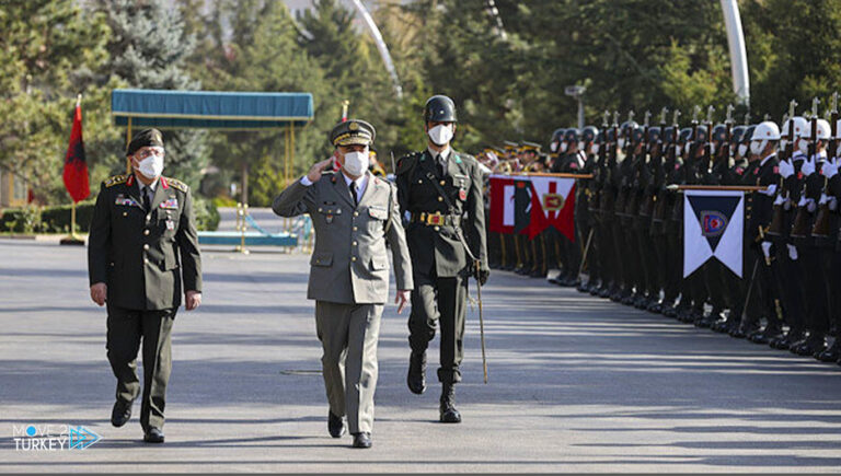 Turkish Army Chief of Staff meets his Albanian counterpart