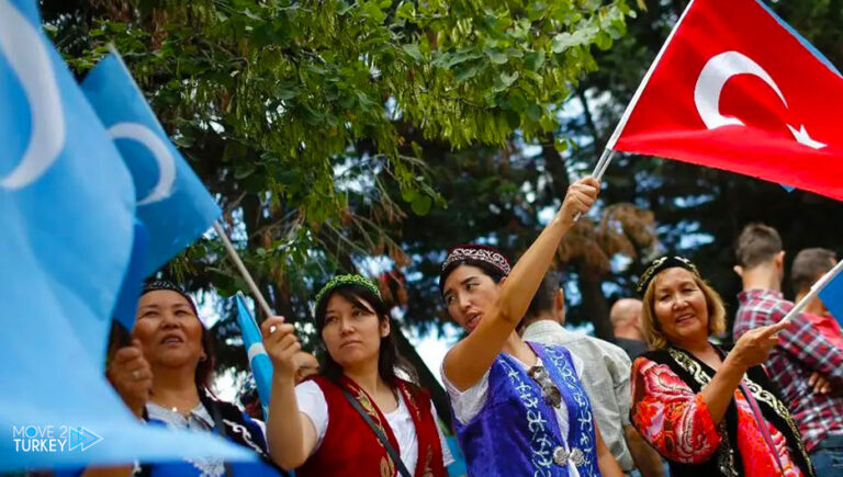 Istanbul.. A stand in solidarity with the Uyghur Muslims