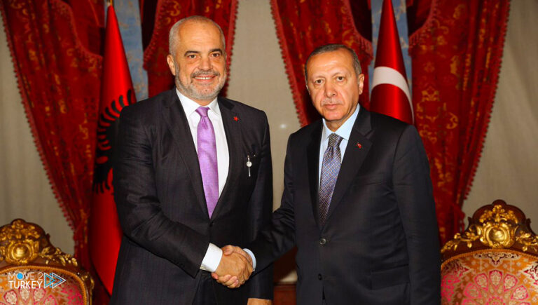 Erdogan receives the Prime Minister of Albania