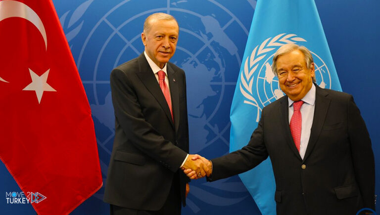 Erdogan meets Guterres in New York