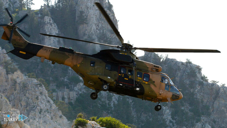 The Turkish army rescues 7 of its soldiers after a helicopter crash