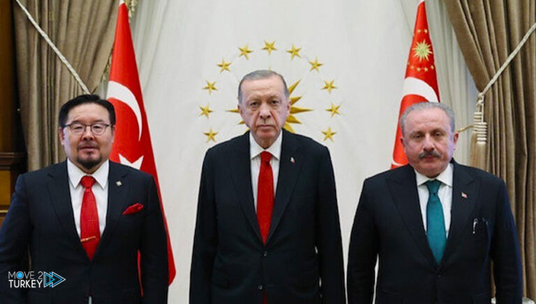 Erdogan receives the head of the legislature of Mongolia