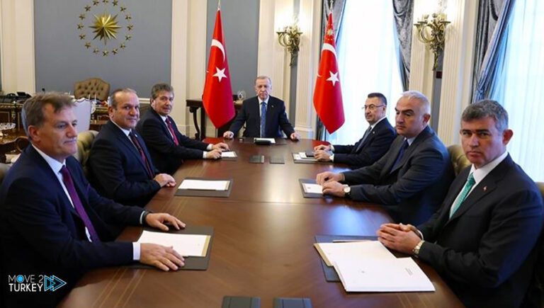 Ankara.. Erdogan receives the Prime Minister of Turkish Cyprus