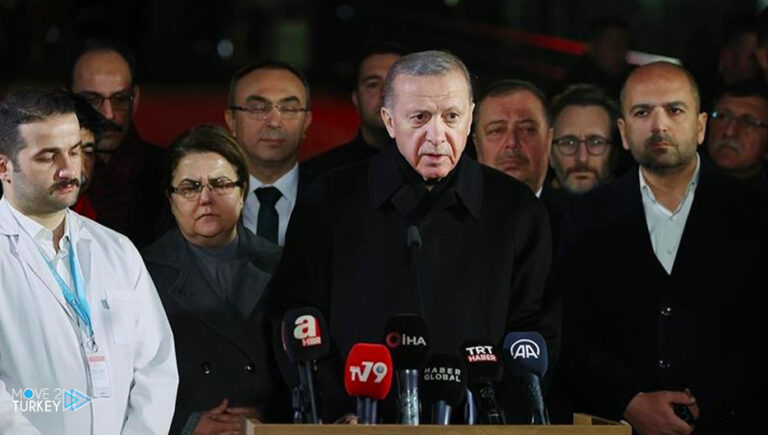 Erdogan announces that the death toll has reached 16,546