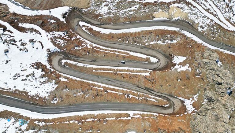 Aerial scenes of the “Tanin” corridor, at an altitude of 2230 meters