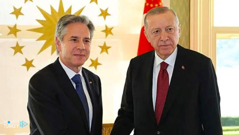 Erdogan receives the US Secretary of State in Istanbul