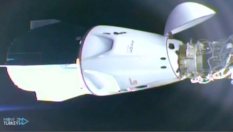 The Dragon capsule docks with the International Space Station