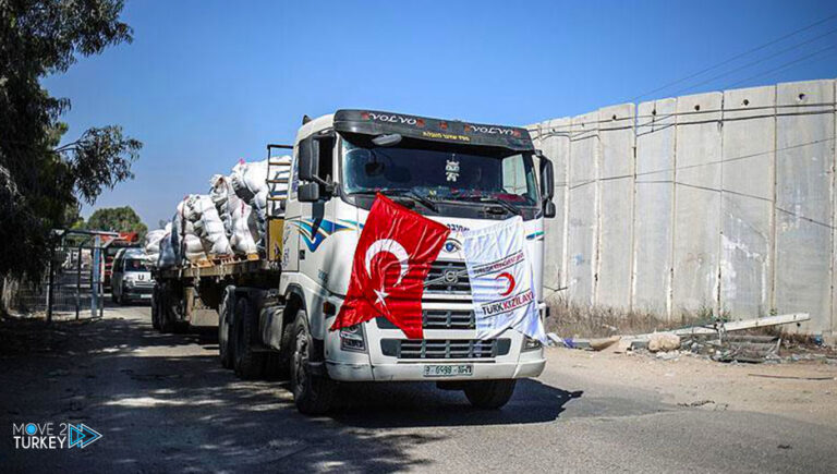 (HAK-İŞ) announces the arrival of its aid to Gaza