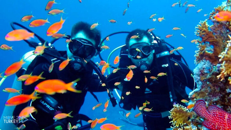 Antalya, Turkey.. Tourists dive into its beauty