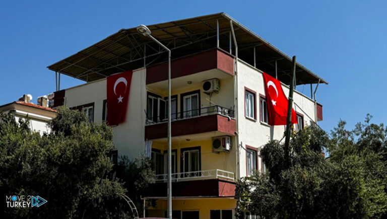 Turkish flag raised at the house of activist Aisha Noor’s grandfather