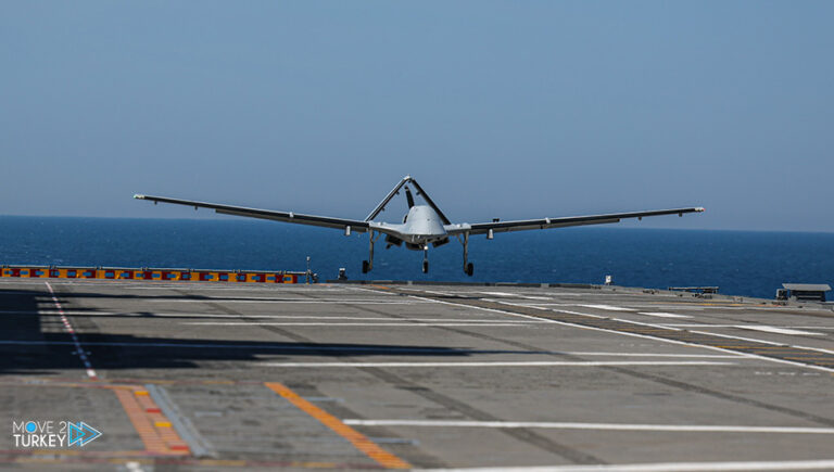 Bayraktar TB3 takeoff and landing tests from Anadolu ship