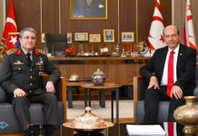 رئيس الأركان العامة يزور شمال قبرص التركية لأول مرة