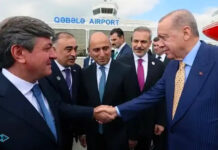 Erdogan arrives in Azerbaijan for Victory Day celebrations