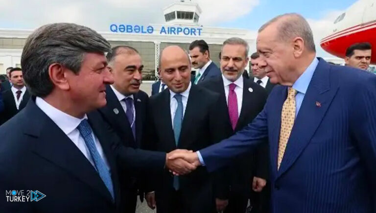 Erdogan arrives in Azerbaijan for Victory Day celebrations